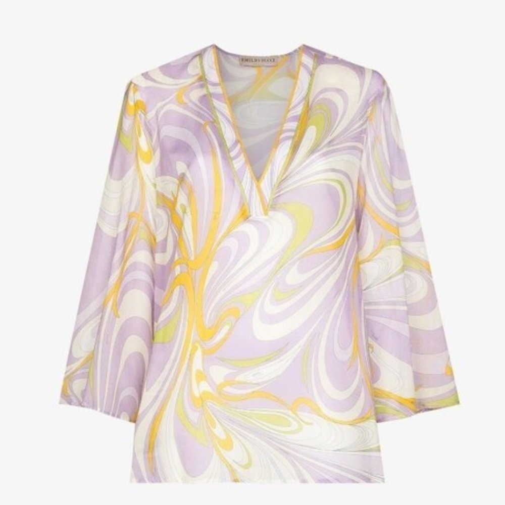 NWOT Pucci Onde Print Lilac Tunic